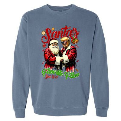 SantaS Favorite Felon Since 2024 Christmas Xmas Garment-Dyed Sweatshirt