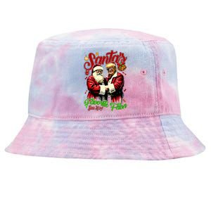 SantaS Favorite Felon Since 2024 Christmas Xmas Tie-Dyed Bucket Hat