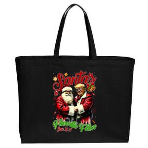 SantaS Favorite Felon Since 2024 Christmas Xmas Cotton Canvas Jumbo Tote