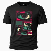 Soulisfree Facial Fragments Eye Surreal Psychedelic Art Cooling Performance Crew T-Shirt