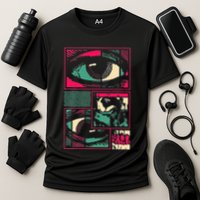 Soulisfree Facial Fragments Eye Surreal Psychedelic Art Cooling Performance Crew T-Shirt
