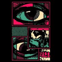 Soulisfree Facial Fragments Eye Surreal Psychedelic Art Sustainable Bucket Hat