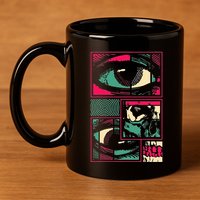 Soulisfree Facial Fragments Eye Surreal Psychedelic Art 11oz C Handle Ceramic Mug