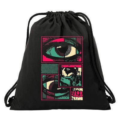 Soulisfree Facial Fragments Eye Surreal Psychedelic Art Drawstring Bag
