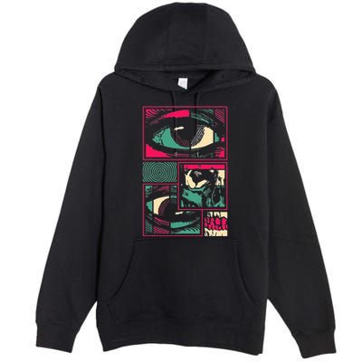 Soulisfree Facial Fragments Eye Surreal Psychedelic Art Premium Pullover Hoodie