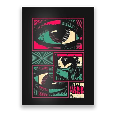 Soulisfree Facial Fragments Eye Surreal Psychedelic Art Poster