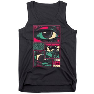 Soulisfree Facial Fragments Eye Surreal Psychedelic Art Tank Top