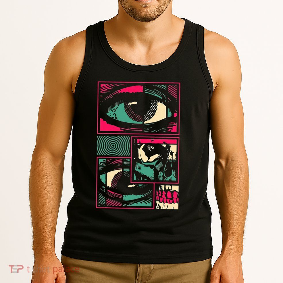 Soulisfree Facial Fragments Eye Surreal Psychedelic Art Tank Top