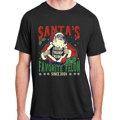 SantaS Favorite Felon Since 2024 Christmas Xmas Funny Trump Adult ChromaSoft Performance T-Shirt