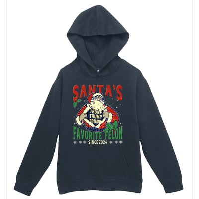 SantaS Favorite Felon Since 2024 Christmas Xmas Funny Trump Urban Pullover Hoodie