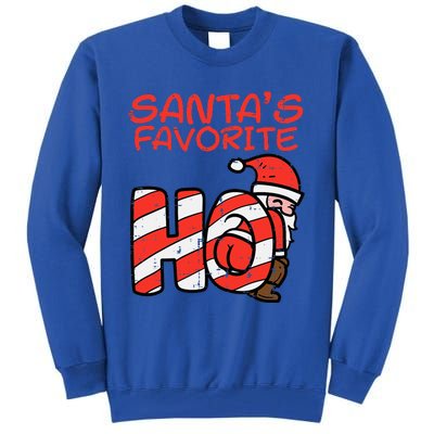 Santas Favorite Funny Naughty Adult Christmas Xmas Tall Sweatshirt