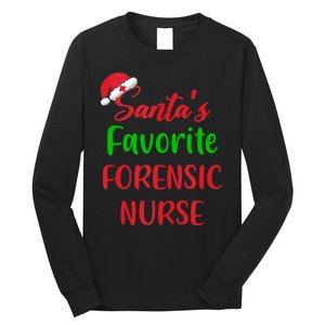 Santas Favorite Forensic Nurse Funny Christmas Long Sleeve Shirt