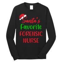 Santas Favorite Forensic Nurse Funny Christmas Long Sleeve Shirt