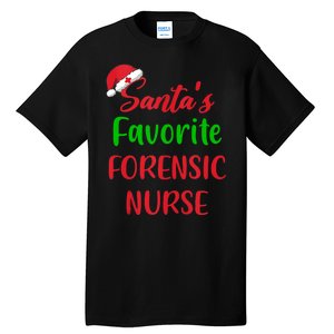 Santas Favorite Forensic Nurse Funny Christmas Tall T-Shirt