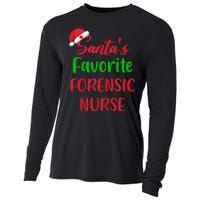 Santas Favorite Forensic Nurse Funny Christmas Cooling Performance Long Sleeve Crew