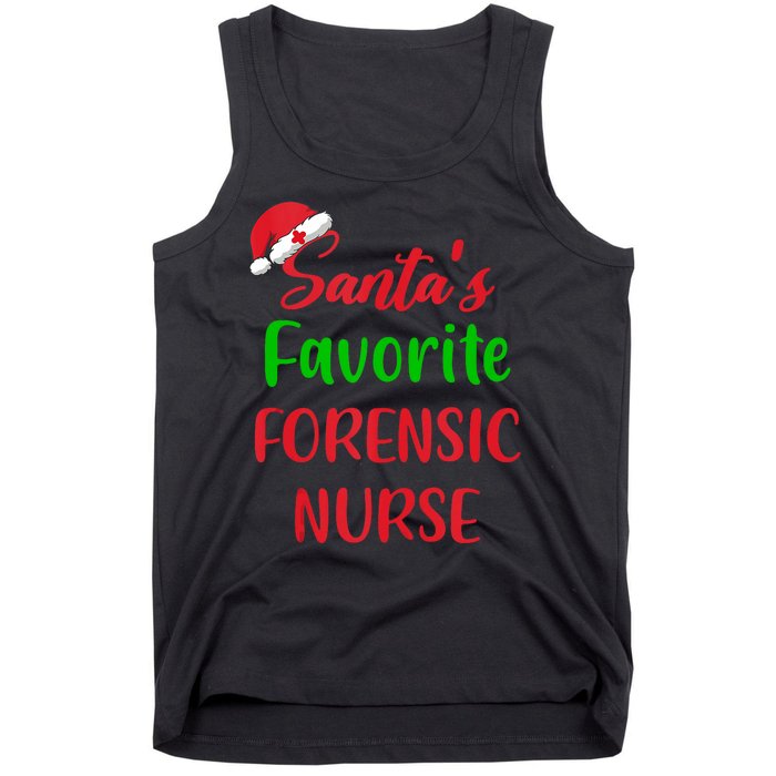 Santas Favorite Forensic Nurse Funny Christmas Tank Top