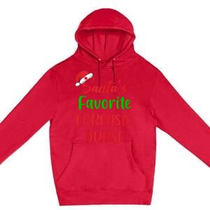 Santas Favorite Forensic Nurse Funny Christmas Premium Pullover Hoodie