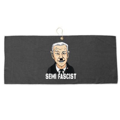 Semi Fascist Funny Political Humor Biden Quotes Large Microfiber Waffle Golf Towel