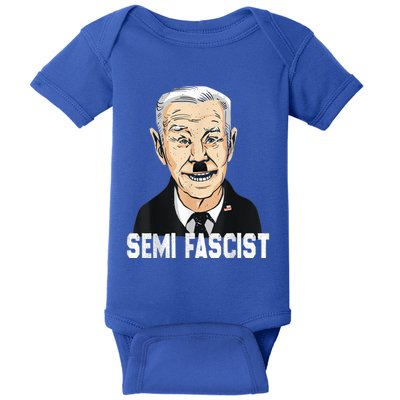 Semi Fascist Funny Political Humor Biden Quotes Baby Bodysuit