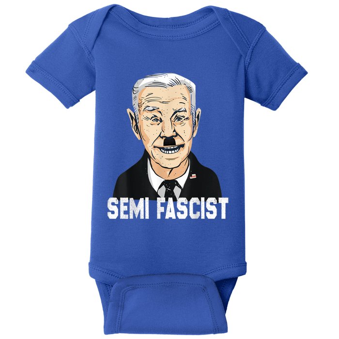 Semi Fascist Funny Political Humor Biden Quotes Baby Bodysuit