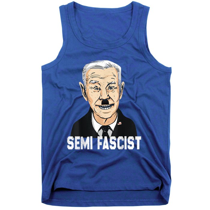 Semi Fascist Funny Political Humor Biden Quotes Tank Top