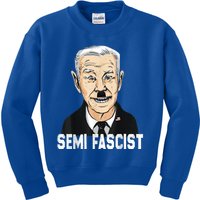 Semi Fascist Funny Political Humor Biden Quotes Kids Sweatshirt