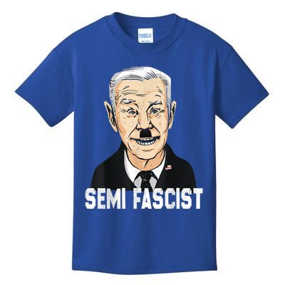 Semi Fascist Funny Political Humor Biden Quotes Kids T-Shirt