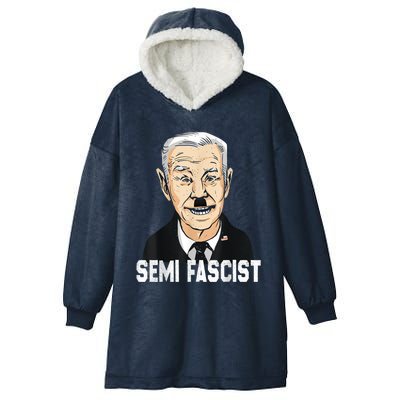 Semi Fascist Funny Political Humor Biden Quotes Hooded Wearable Blanket