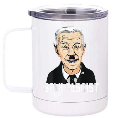 Semi Fascist Funny Political Humor Biden Quotes 12 oz Stainless Steel Tumbler Cup