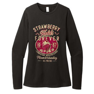 Strawberry Fields Forever Gift For Music Lovers Womens CVC Long Sleeve Shirt