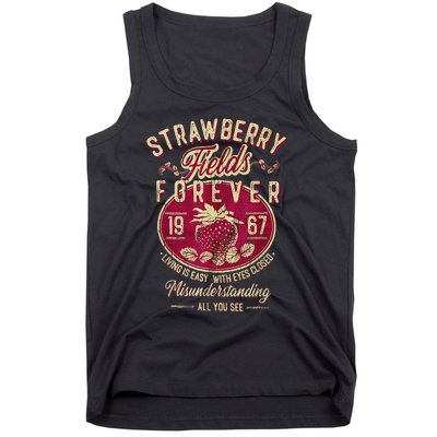 Strawberry Fields Forever Gift For Music Lovers Tank Top