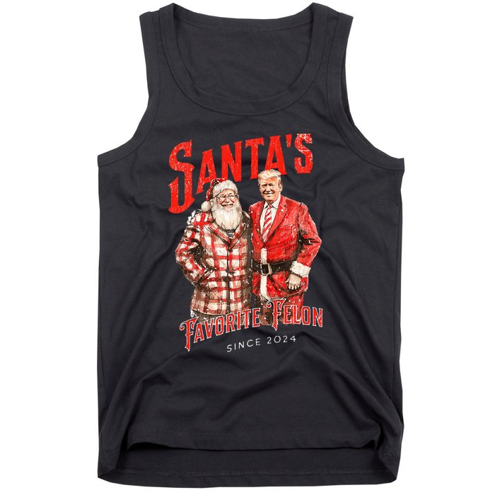 SantaS Favorite Felon Since 2024 Christmas Xmas Tank Top