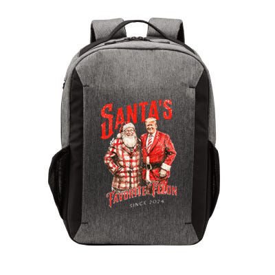 SantaS Favorite Felon Since 2024 Christmas Xmas Vector Backpack