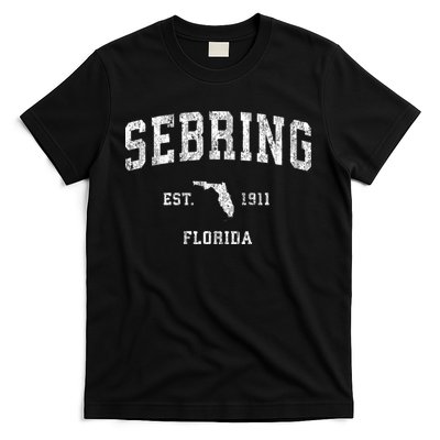 Sebring Florida Fl Vintage Athletic Sports T-Shirt