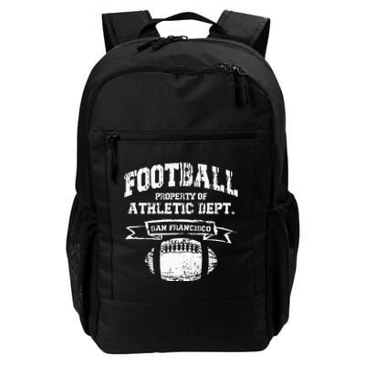 San Francisco Football Property Athletic Dept Retro Grunge Daily Commute Backpack