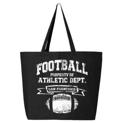 San Francisco Football Property Athletic Dept Retro Grunge 25L Jumbo Tote