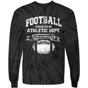 San Francisco Football Property Athletic Dept Retro Grunge Tie-Dye Long Sleeve Shirt