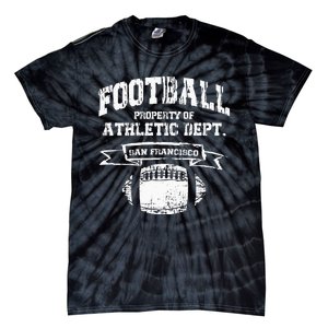 San Francisco Football Property Athletic Dept Retro Grunge Tie-Dye T-Shirt