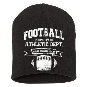 San Francisco Football Property Athletic Dept Retro Grunge Short Acrylic Beanie