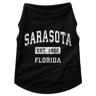 Sarasota Florida Fl Vintage Established Sports Design Doggie Tank