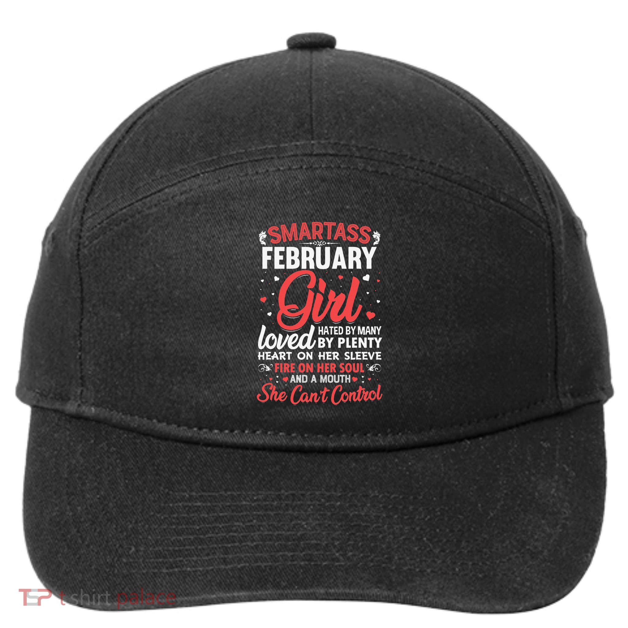 Smartass February For Wo 7-Panel Snapback Hat