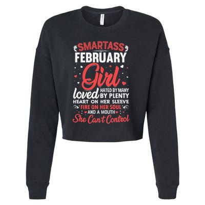 Smartass February For Wo Cropped Pullover Crew