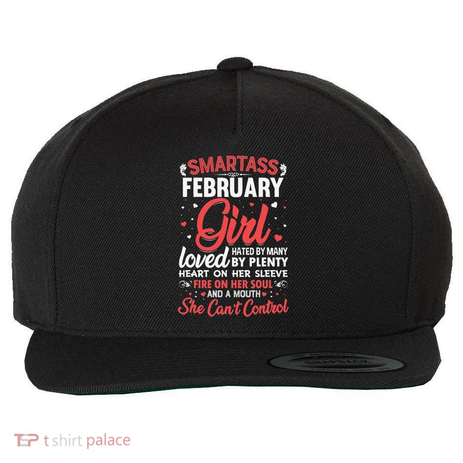 Smartass February For Wo Wool Snapback Cap