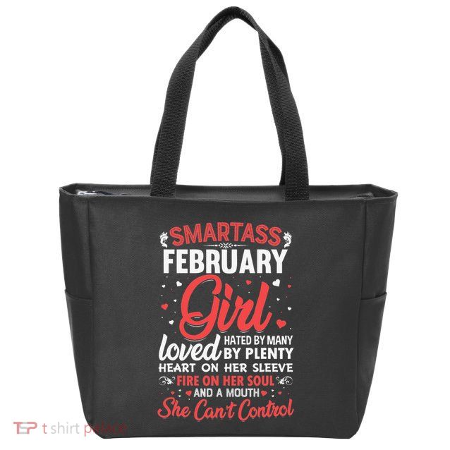 Smartass February For Wo Zip Tote Bag