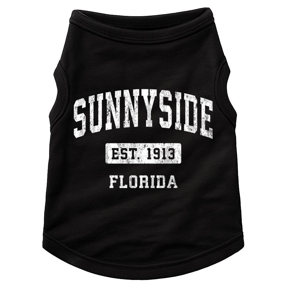 Sunnyside Florida Fl Vintage Sports Established Design Doggie Tank