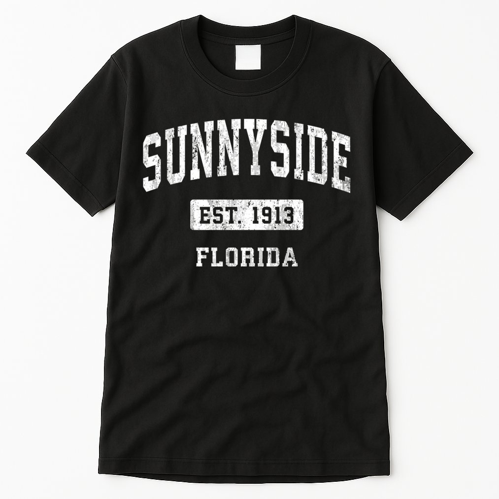 Sunnyside Florida Fl Vintage Sports Established Design Tall T-Shirt