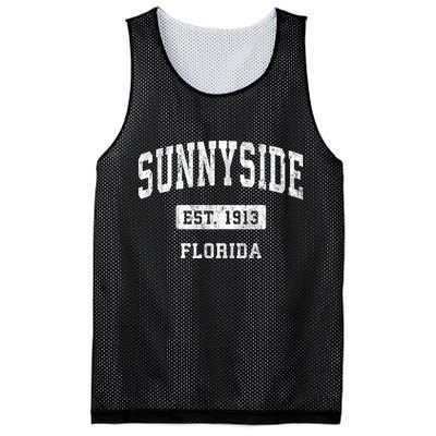 Sunnyside Florida Fl Vintage Sports Established Design Mesh Reversible Basketball Jersey Tank