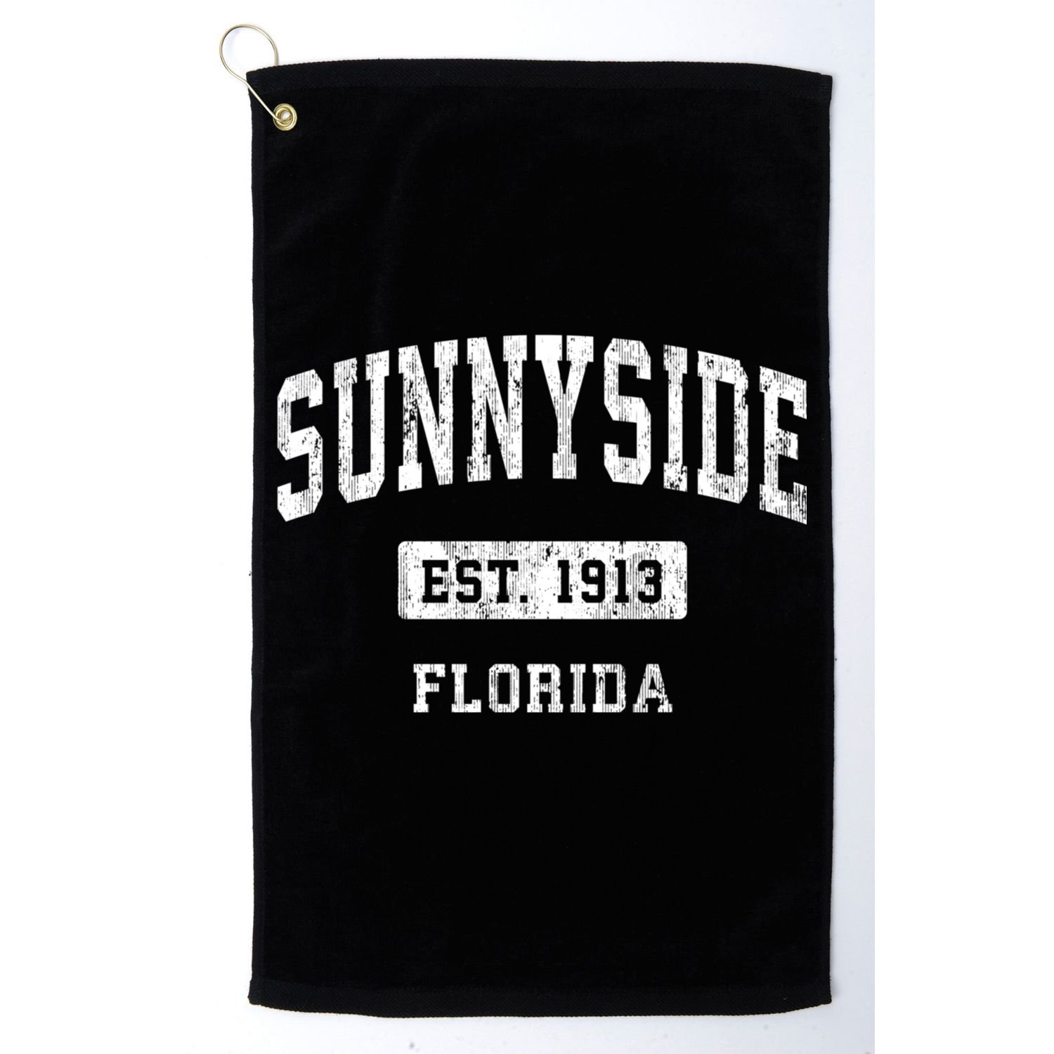 Sunnyside Florida Fl Vintage Sports Established Design Golf Towel