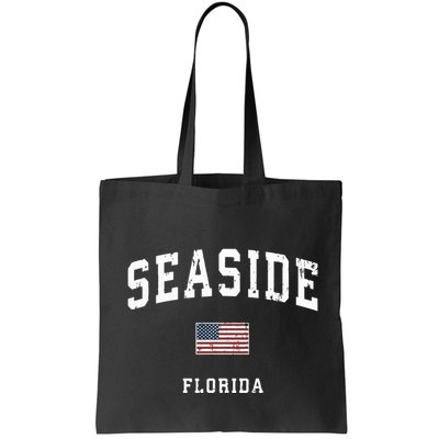 Seaside Florida Fl Vintage American Flag Sports Design Bag