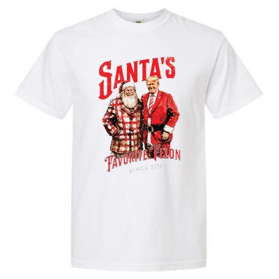 SantaS Favorite Felon Since 2024 Christmas Xmas Funny Trump Garment-Dyed Heavyweight T-Shirt